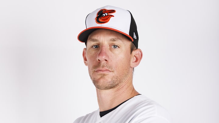 Baltimore Orioles pitcher Chris Bassitt (40) poses for media day. 
