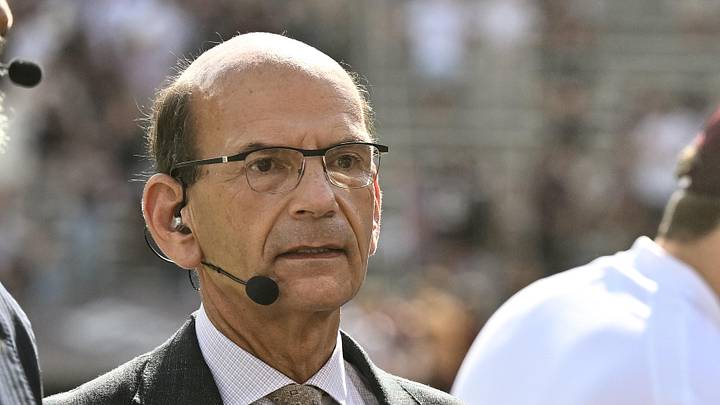 SEC Nation's Paul Finebaum on set. SEC Nation's Paul Finebaum on set.