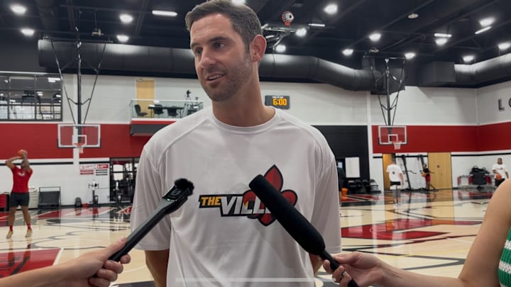 Former Louisville forward and 'The Ville' head coach Luke Hancock