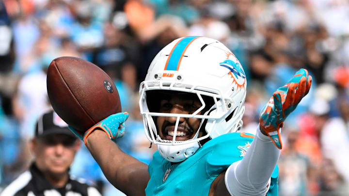 Miami Dolphins wide receiver Jaylen Waddle Miami Dolphins wide receiver Jaylen Waddle
