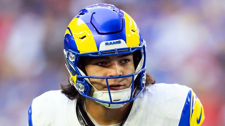 Los Angeles Rams wide receiver Puka Nacua. Los Angeles Rams wide receiver Puka Nacua.