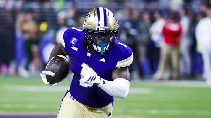 Washington Huskies running back Jonah Coleman 