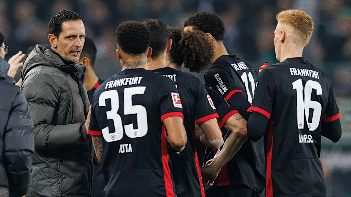 Eintracht Frankfurt im Spiel gegen Borussia Mönchengladbach 