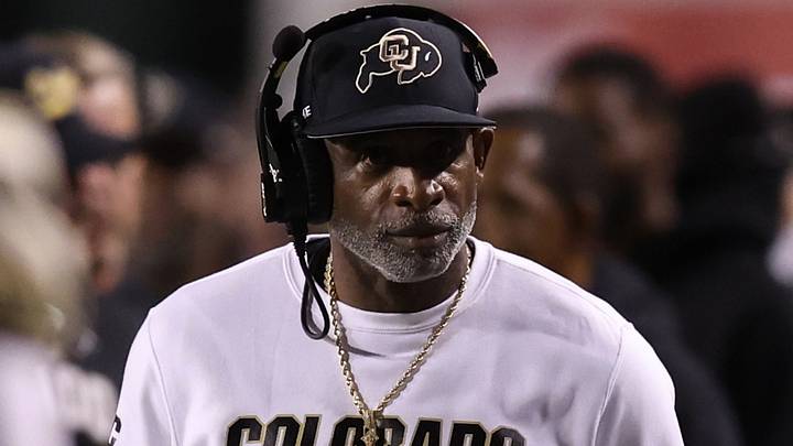 Colorado Buffaloes head coach Deion Sanders looks on during a time out in the game against the Utah Utes during the second quarter at Rice-Eccles Stadium. Mandatory Credit: Rob Gray-Imagn Images Colorado Buffaloes head coach Deion Sanders looks on during a time out in the game against the Utah Utes during the second quarter at Rice-Eccles Stadium. Mandatory Credit: Rob Gray-Imagn Images