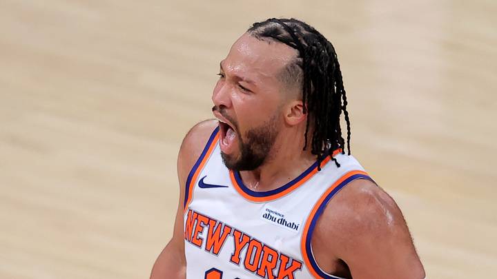May 19, 2026; New York, New York, USA; New York Knicks guard Jalen Brunson (11) reacts during the fourth quarter of game one of the eastern conference finals against the Cleveland Cavaliers during the 2026 NBA playoffs at Madison Square Garden. Mandatory Credit: Brad Penner-Imagn Images May 19, 2026; New York, New York, USA; New York Knicks guard Jalen Brunson (11) reacts during the fourth quarter of game one of the eastern conference finals against the Cleveland Cavaliers during the 2026 NBA playoffs at Madison Square Garden. Mandatory Credit: Brad Penner-Imagn Images