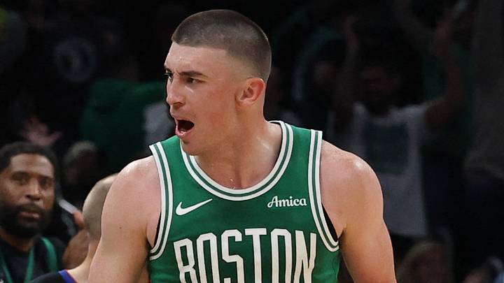 May 2, 2026; Boston, Massachusetts, USA; Boston Celtics guard Payton Pritchard (11) and the fans react to after he made a three point basket against the Philadelphia 76ers during the second quarter of game seven of the first round of the 2026 NBA Playoffs at TD Garden. Mandatory Credit: Winslow Townson-Imagn Images