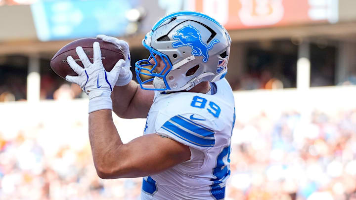 Detroit Lions tight end Brock Wright (89). Detroit Lions tight end Brock Wright (89).