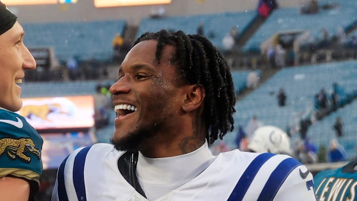 Indianapolis Colts cornerback Charvarius Ward smiles