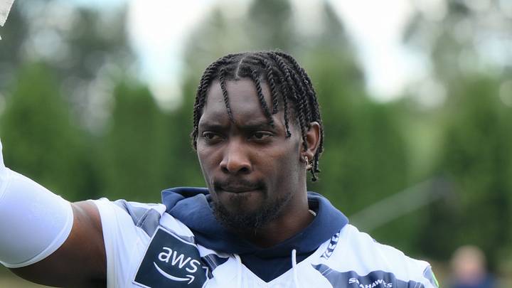 Seattle Seahawks linebacker DeMarcus Lawrence after the first training camp at Virginia Mason Athletic Center. Seattle Seahawks linebacker DeMarcus Lawrence after the first training camp at Virginia Mason Athletic Center.