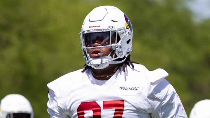 Jun 10, 2025; Tempe, AZ, USA; Arizona Cardinals defensive lineman Walter Nolen III (97) during minicamp at the teams Arizona Cardinals Training Facility. Mandatory Credit: Mark J. Rebilas-Imagn Images