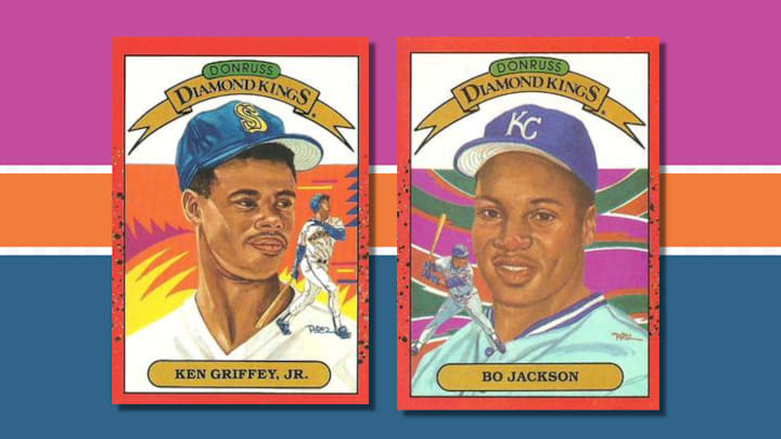 1990 Diamond Kings of Ken Griffey and Bo Jackson