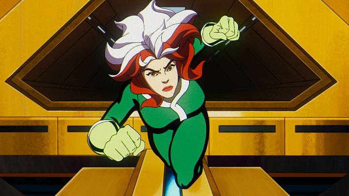 Rogue (voiced by Lenore Zann) in Marvel Animation's X-MEN '97. Photo courtesy of Marvel Animation. 