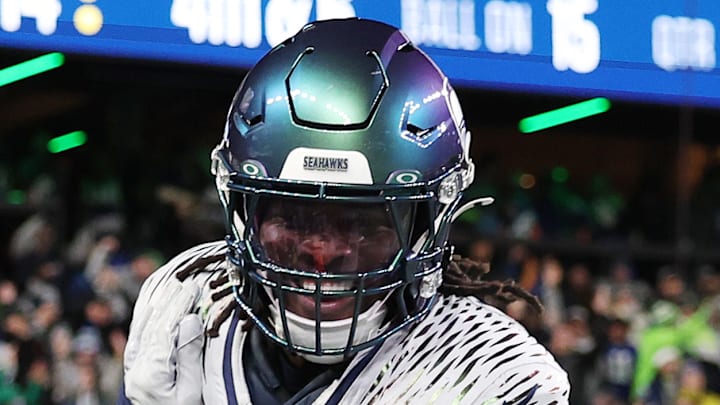 Seattle Seahawks' Rashid Shaheed scores