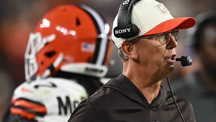 Aug 27, 2026; Cleveland, Ohio, USA; Cleveland Browns head coach Todd Monken is seen against the New England Patriots during the second half at Huntington Bank Field. Mandatory Credit: Ken Blaze-Imagn Images Aug 27, 2026; Cleveland, Ohio, USA; Cleveland Browns head coach Todd Monken is seen against the New England Patriots during the second half at Huntington Bank Field. Mandatory Credit: Ken Blaze-Imagn Images