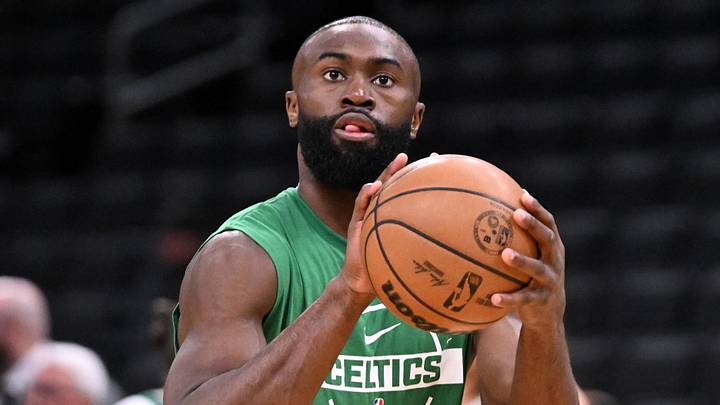 Mar 14, 2026; Boston, Massachusetts, USA; Boston Celtics guard Jaylen Brown (7) during warmups before a game against the Washington Wizards at the TD Garden. Mandatory Credit: Brian Fluharty-Imagn Images Mar 14, 2026; Boston, Massachusetts, USA; Boston Celtics guard Jaylen Brown (7) during warmups before a game against the Washington Wizards at the TD Garden. Mandatory Credit: Brian Fluharty-Imagn Images