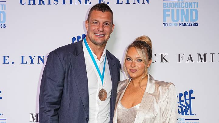 Rob Gronkowski and Camille Kostek Rob Gronkowski and Camille Kostek