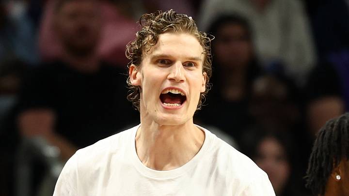 Mar 28, 2026; Phoenix, Arizona, USA; Utah Jazz forward Lauri Markkanen reacts from the bench against the Phoenix Suns in the second half at Mortgage Matchup Center. Mandatory Credit: Mark J. Rebilas-Imagn Images Mar 28, 2026; Phoenix, Arizona, USA; Utah Jazz forward Lauri Markkanen reacts from the bench against the Phoenix Suns in the second half at Mortgage Matchup Center. Mandatory Credit: Mark J. Rebilas-Imagn Images