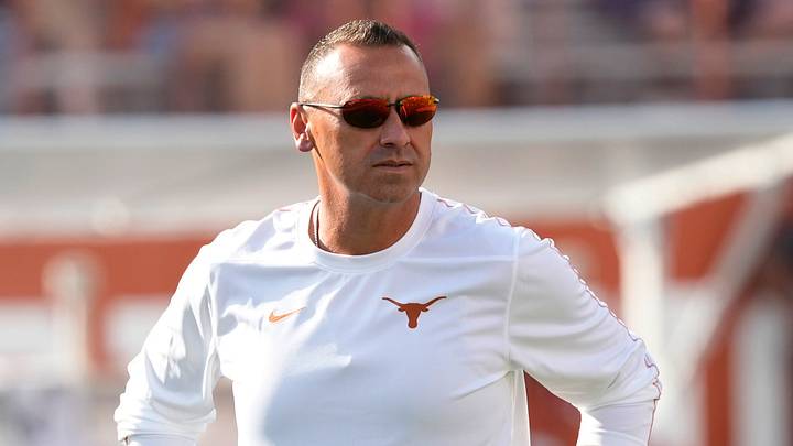 Texas Longhorns head coach Steve Sarkisian before the game against the Texas-San Antonio Roadrunners at Texas at Darrell K Royal-Texas Memorial Stadium. Texas Longhorns head coach Steve Sarkisian before the game against the Texas-San Antonio Roadrunners at Texas at Darrell K Royal-Texas Memorial Stadium.