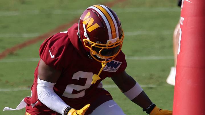 Washington Commanders cornerback Amik Robertson Washington Commanders cornerback Amik Robertson