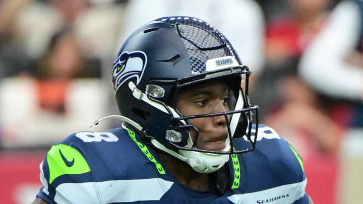 Seattle Seahawks running back Jadarian Price runs with the ball