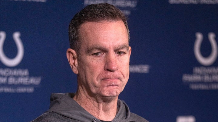 Indianapolis Colts defensive coordinator Lou Anarumo speaks