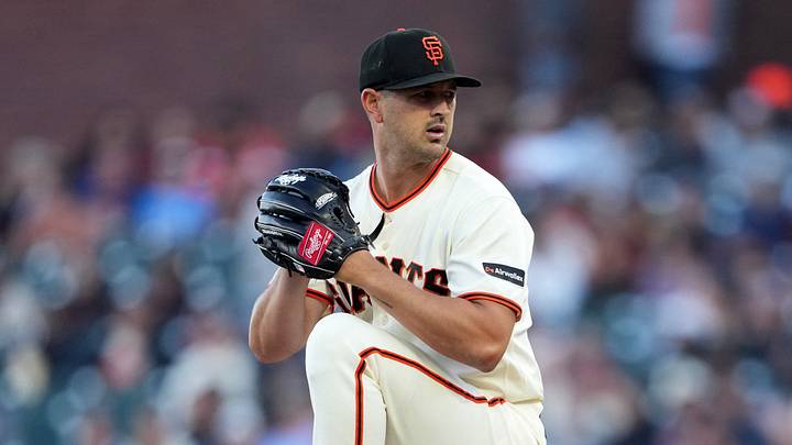 Jul 27, 2026; San Francisco, California, USA; San Francisco Giants starting pitcher Tyler Mahle (54) throws a pitch against the Milwaukee Brewers during the first inning at Oracle Park. Mandatory Credit: Darren Yamashita-Imagn Images Jul 27, 2026; San Francisco, California, USA; San Francisco Giants starting pitcher Tyler Mahle (54) throws a pitch against the Milwaukee Brewers during the first inning at Oracle Park. Mandatory Credit: Darren Yamashita-Imagn Images