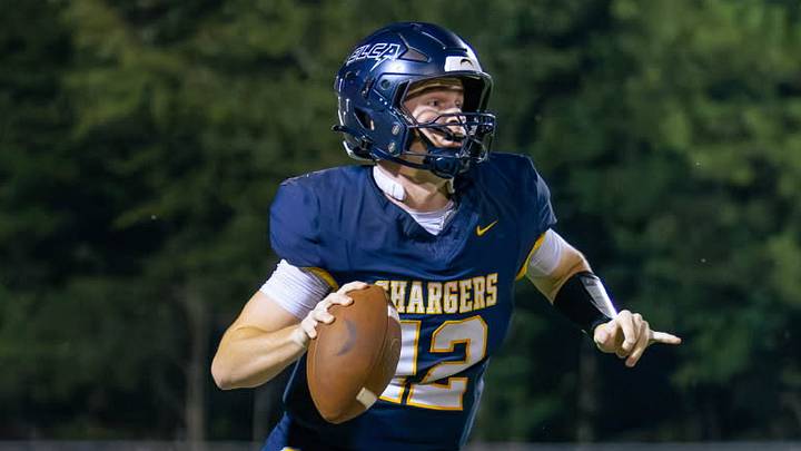 Cason Carrigan, quarterback for the Eagles Landing Christian Academy. Player of the Week. Week 5, Sept. 28 2026 Cason Carrigan, quarterback for the Eagles Landing Christian Academy. Player of the Week. Week 5, Sept. 28 2026