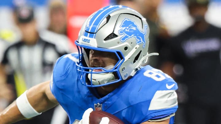 Detroit Lions tight end Sam LaPorta (87).