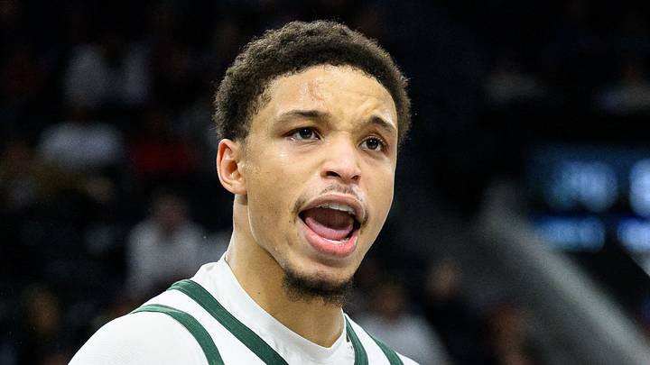 Milwaukee Bucks guard Ryan Rollins (13) reacts during the second half against the Los Angeles Clippers at Intuit Dome on Mar 23, 2026. Milwaukee Bucks guard Ryan Rollins (13) reacts during the second half against the Los Angeles Clippers at Intuit Dome on Mar 23, 2026.