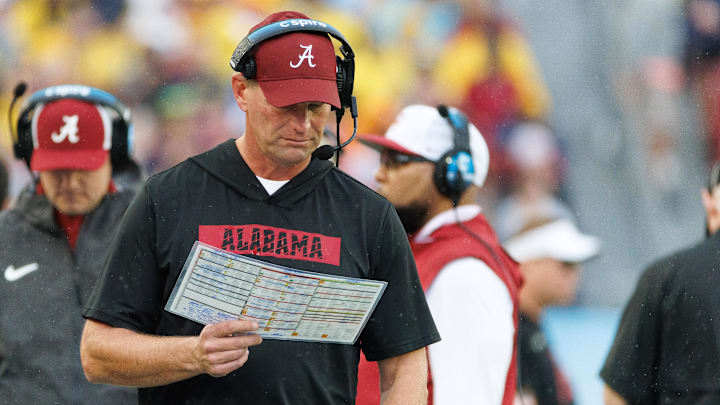 Alabama Crimson Tide head coach Kalen DeBoer
