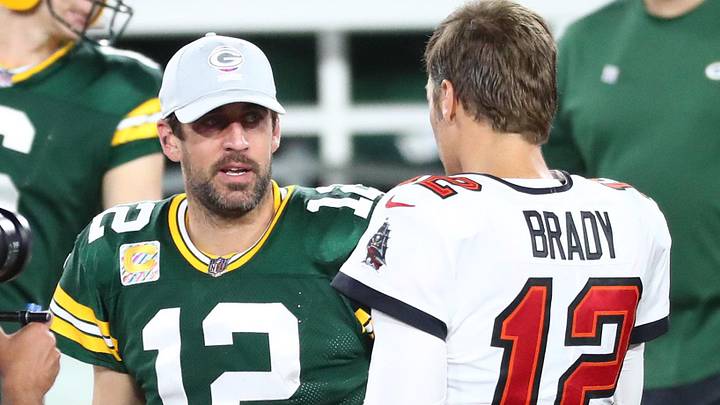 Aaron Rodgers (left) and Tom Brady