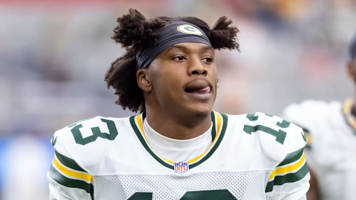 Green Bay Packers wide receiver Dontayvion Wicks Green Bay Packers wide receiver Dontayvion Wicks