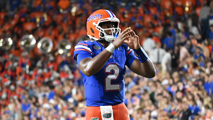 Florida Gators quarterback DJ Lagway broke several school records in his debut as a starter vs. Samford. Florida Gators quarterback DJ Lagway broke several school records in his debut as a starter vs. Samford.