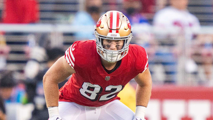 Ross Dwelley spent the 2024 season with the Atlanta Falcons after spending six seasons with the San Francisco 49ers. Ross Dwelley spent the 2024 season with the Atlanta Falcons after spending six seasons with the San Francisco 49ers.