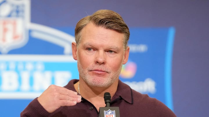 Indianapolis Colts general manager Chris Ballard speaks