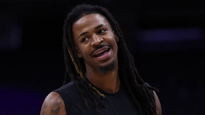 Oct 13, 2026; Sacramento, California, USA; Portland Trail Blazers guard Ja Morant (1) warms up before the game against the Sacramento Kings at Golden 1 Center. Mandatory Credit: Kelley L Cox-Imagn Images Oct 13, 2026; Sacramento, California, USA; Portland Trail Blazers guard Ja Morant (1) warms up before the game against the Sacramento Kings at Golden 1 Center. Mandatory Credit: Kelley L Cox-Imagn Images
