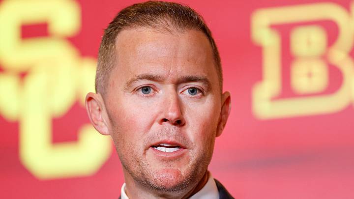 Jul 28, 2026; Chicago, IL, USA; USC Football head coach Lincoln Riley speaks during Media Days at Hilton Chicago. Mandatory Credit: Kamil Krzaczynski-Imagn Images Jul 28, 2026; Chicago, IL, USA; USC Football head coach Lincoln Riley speaks during Media Days at Hilton Chicago. Mandatory Credit: Kamil Krzaczynski-Imagn Images