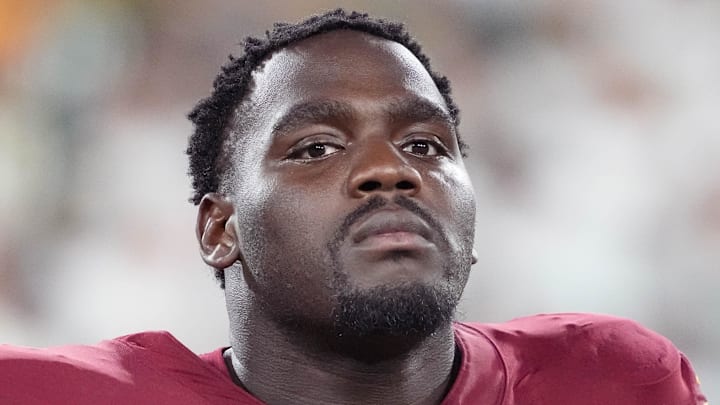 Washington Commanders offensive lineman Chris Paul Washington Commanders offensive lineman Chris Paul