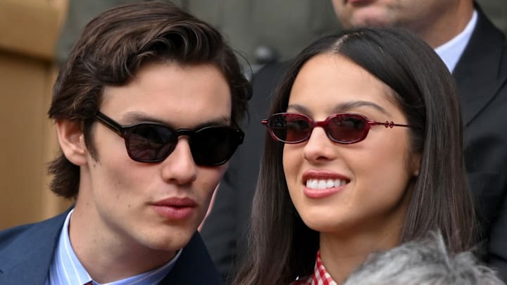 Louis Partridge and Olivia Rodrigo at Wimbledon
