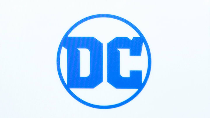 American comic book publisher company DC Comics logo is seen