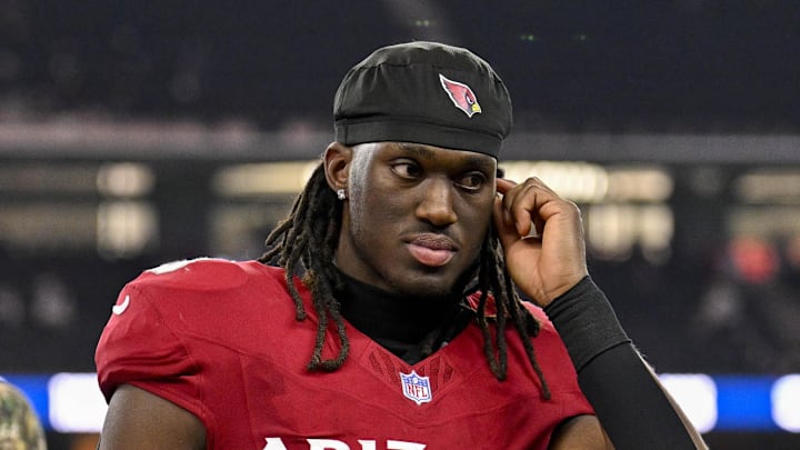 Nov 3, 2025; Arlington, Texas, USA; Arizona Cardinals wide receiver Marvin Harrison Jr. (18) walks off the field after the game between the Dallas Cowboys and the Arizona Cardinals at AT&T Stadium. Mandatory Credit: Jerome Miron-Imagn Images Nov 3, 2025; Arlington, Texas, USA; Arizona Cardinals wide receiver Marvin Harrison Jr. (18) walks off the field after the game between the Dallas Cowboys and the Arizona Cardinals at AT&T Stadium. Mandatory Credit: Jerome Miron-Imagn Images