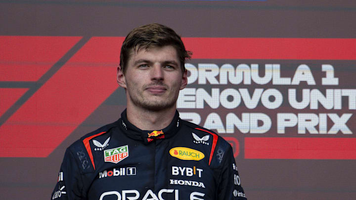 Oct 22, 2023; Austin, Texas, USA; Red Bull Racing Honda driver Max Verstappen (1) of Team
