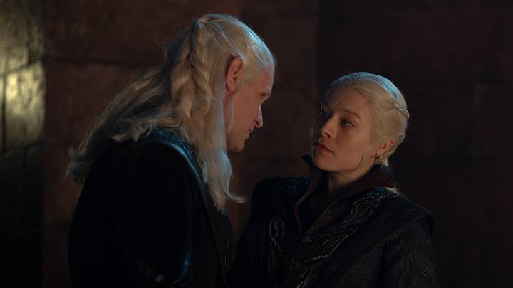Matt Smith (Daemon Targaryen) and Emma D'Arcy (Rhaenyra Targaryen) in House of the Dragon season 3 Matt Smith (Daemon Targaryen) and Emma D'Arcy (Rhaenyra Targaryen) in House of the Dragon season 3