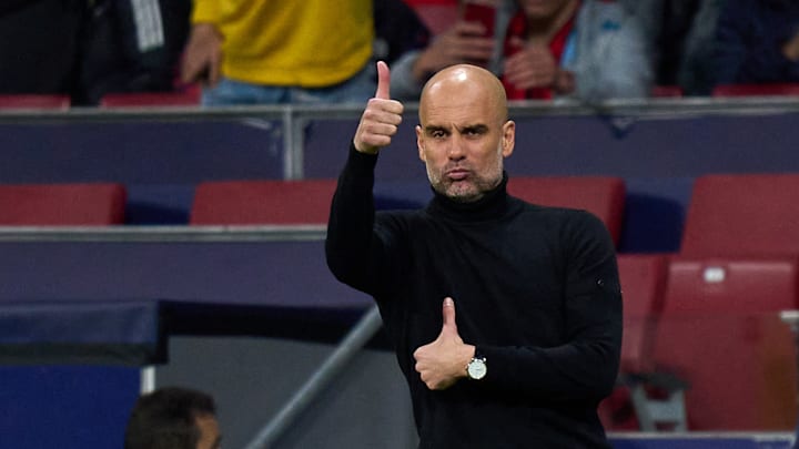 Guardiola y sus gestos que son todo lo que está bien.