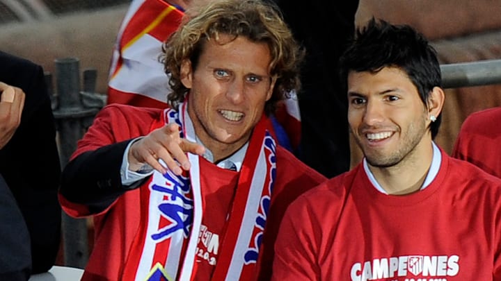 Agüero y Forlan hicieron una gran dupla en sus tiempos colchoneros