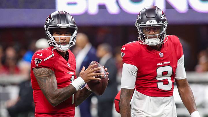 Atlanta Falcons quarterbacks Tua Tagovailoa and Michael Penix Jr. are battling for the starting job in 2026 and beyond. Atlanta Falcons quarterbacks Tua Tagovailoa and Michael Penix Jr. are battling for the starting job in 2026 and beyond.