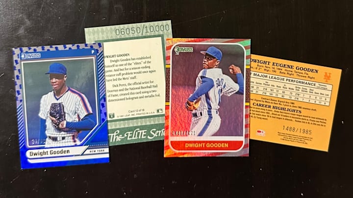 Serial numbered Doc Gooden cards