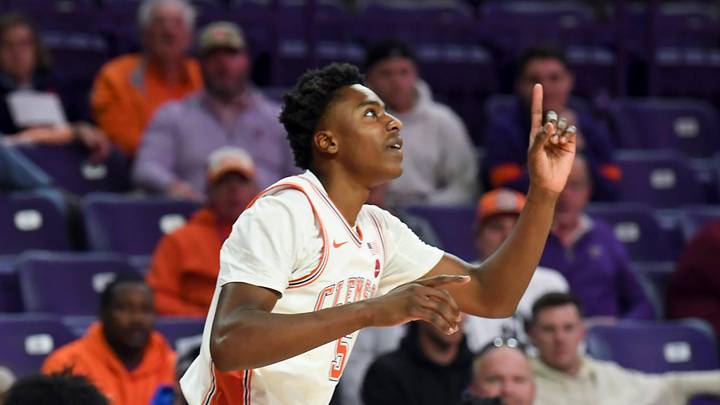 Clemson Tigers guard Zac Foster (5) is eyeing a return at the beginning of the 2026-27 season. Clemson Tigers guard Zac Foster (5) is eyeing a return at the beginning of the 2026-27 season.