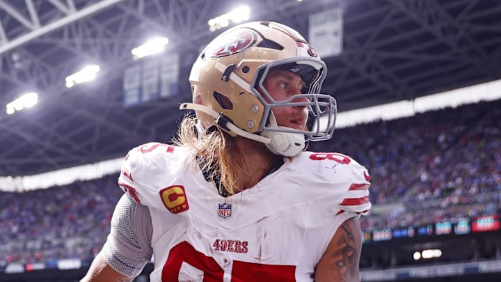49ers tight end George Kittle was placed on the injured reserve list.