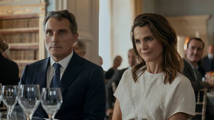 The Diplomat. (L to R) Rufus Sewell as Hal Wyler, Keri Russell as Kate Wyler in episode 305 of The Diplomat